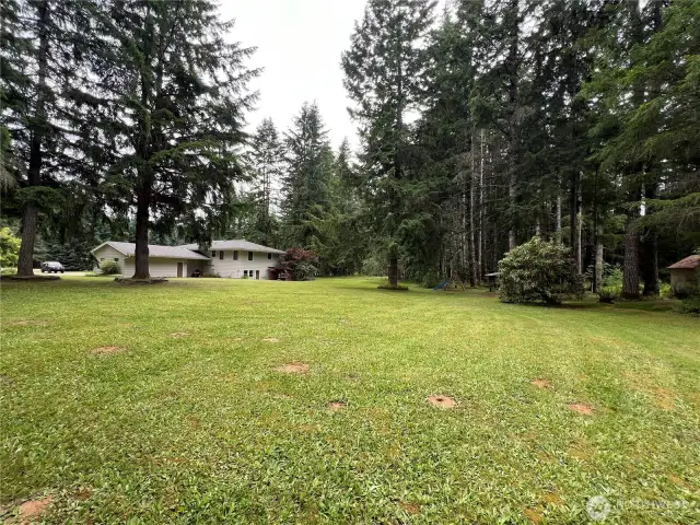 Large backyard for RV's an ADU or even a pickleball court.