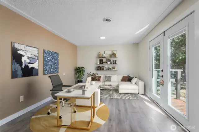 Virtually Staged. Would make a perfect office.