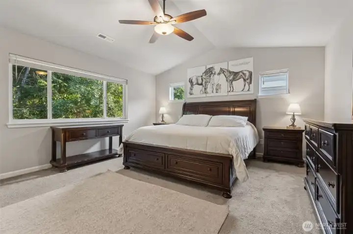 Spacious primary suite