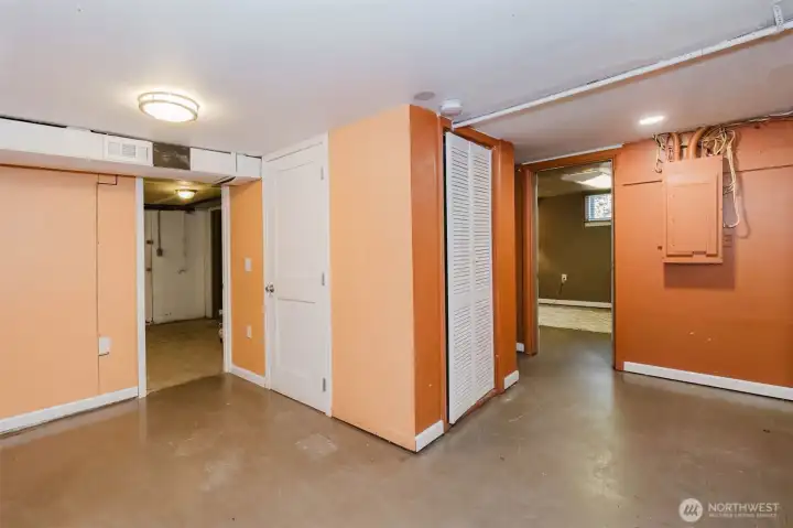 ANOTHER bonus partially finished area downstairs!