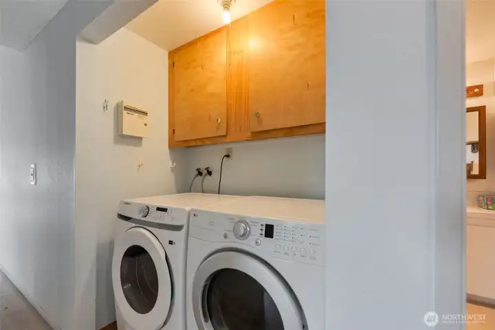 Laundry area - washer and dryer included