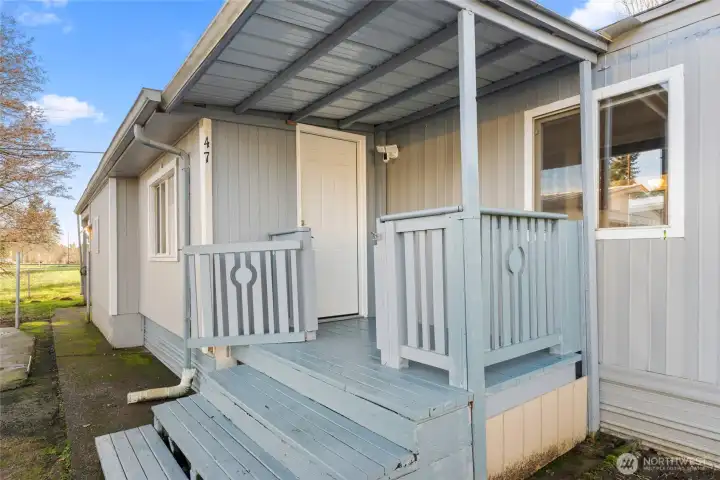 Entry w/ Covered Porch
