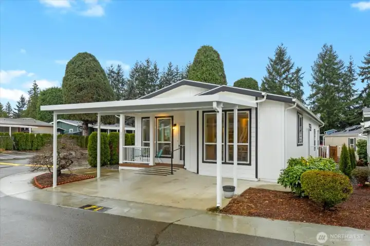 No stairs! Corner lot with ample guest parking.