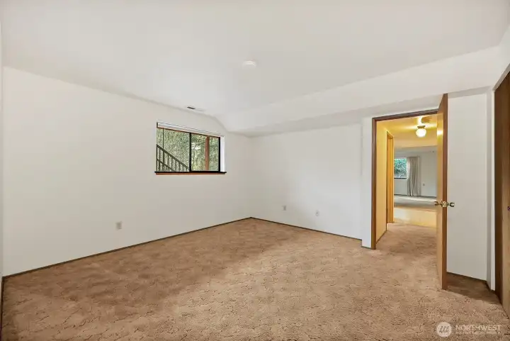 Do you see a bedroom here downstairs?