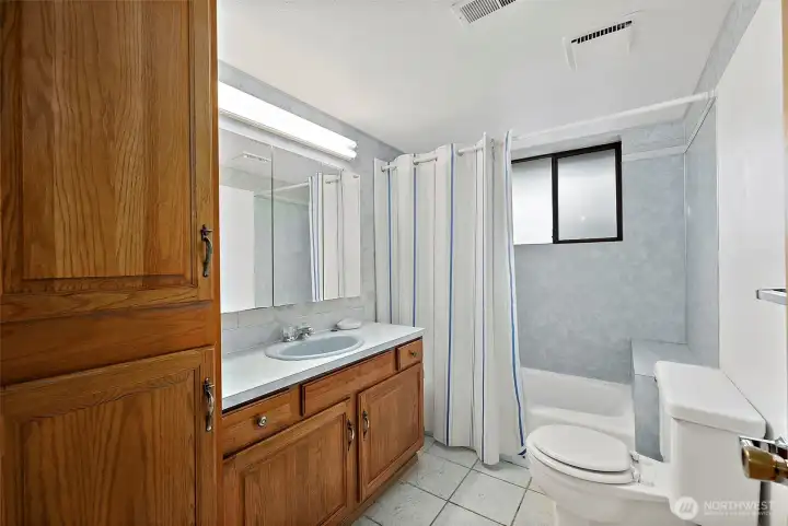 Obviously this is a bathroom.  It's downstairs.