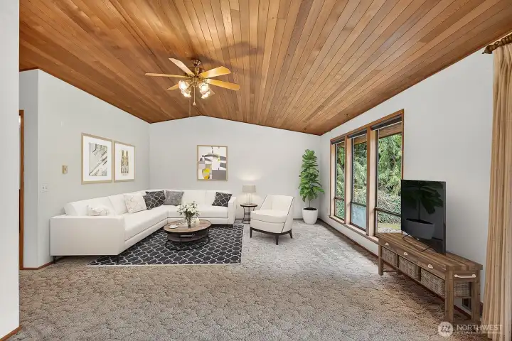 Virtually Staged Living Room