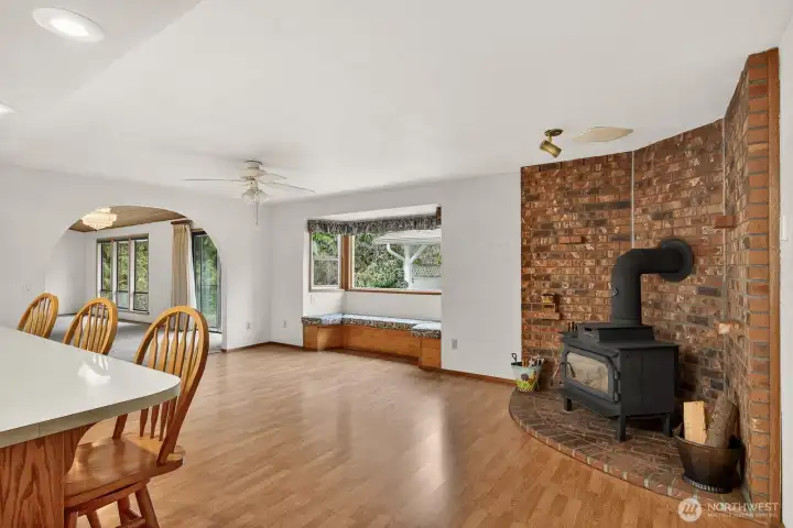 Window nook off the kitchen.