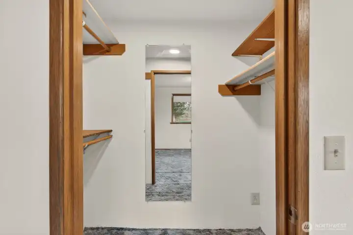 Walk in closet.
