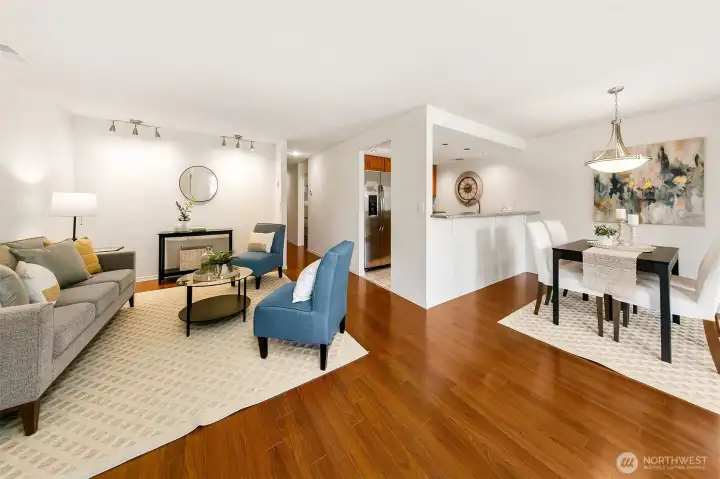 Tons of room to host a dinner or party!