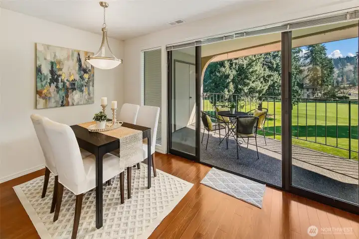 Dine in or al fresco on your covered lanai