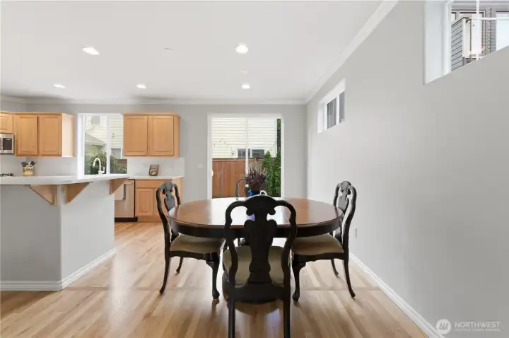 Dedicated Dining Room with Patio Access