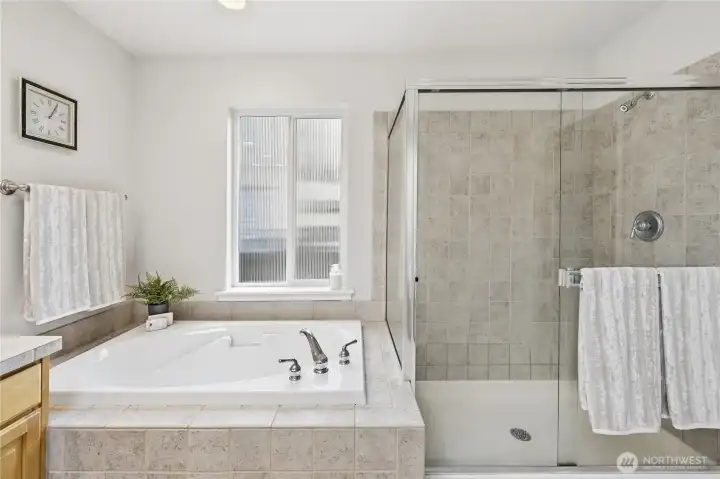 Spacious Primary Bathroom