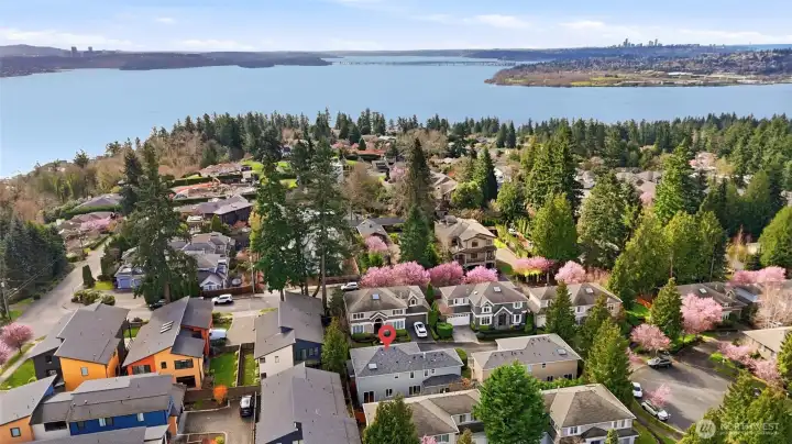 Lake WA is just Down the Hill!