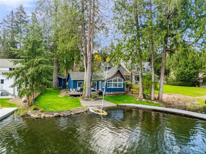 Existing improvements to be demo'd to make room for a sleek new residence