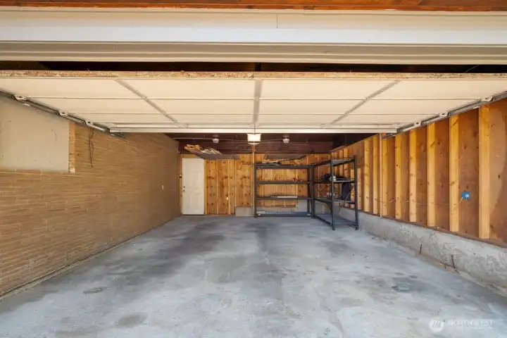 Large 2 car garage