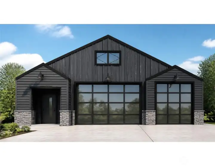 Mock-up of included house plans