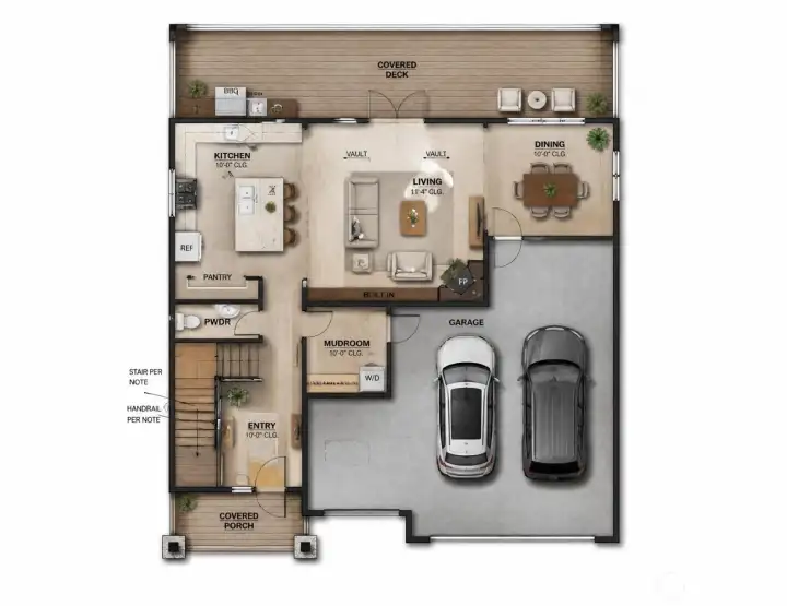 Main Floor of included house plans