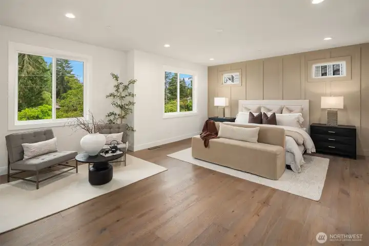 Luxurious primary retreat. Luxurious primary retreat.