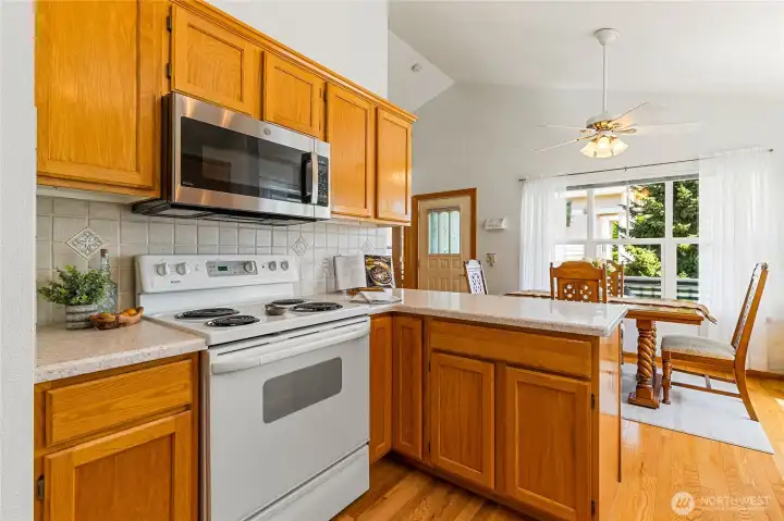 The refresh on these kitchen cabinets has been clear coated making them look brand new! The refresh on these kitchen cabinets has been clear coated making them look brand new!