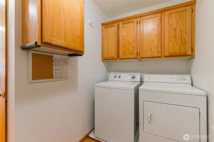 Laundry room located off the 2 car garage. Laundry room located off the 2 car garage.