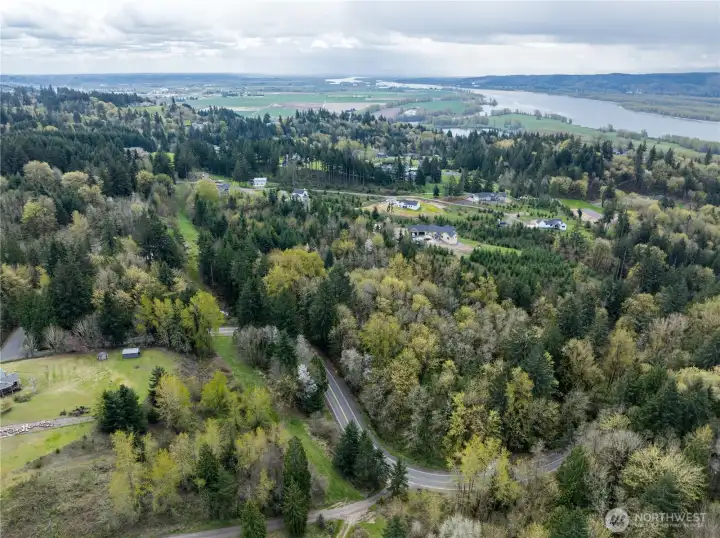 Road seen is Martins Bluff-lot very treed