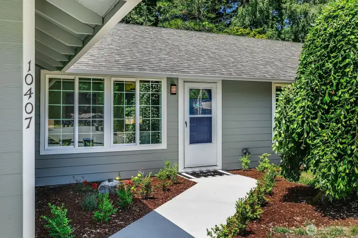 Brand new siding.