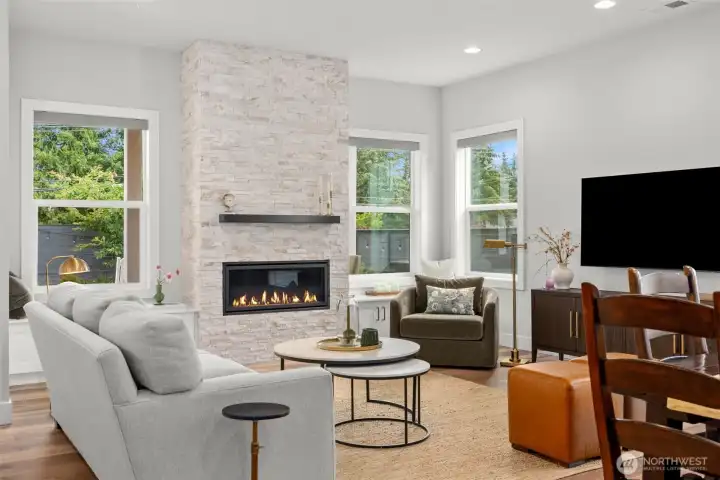 Open-concept designed for comfortable everyday living, complete with a gas fireplace - Great for gathering!