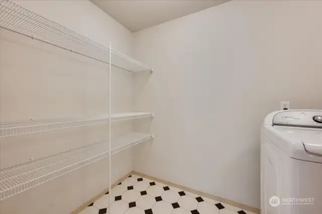 Walk in pantry off the kitchen & wash room