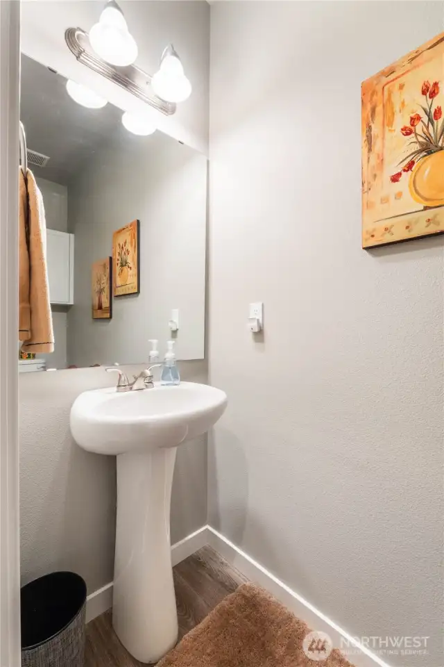 1/2 Bath near Laundry Room