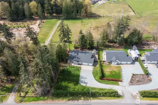 There are only 3 homes here but you are surrounded by nature