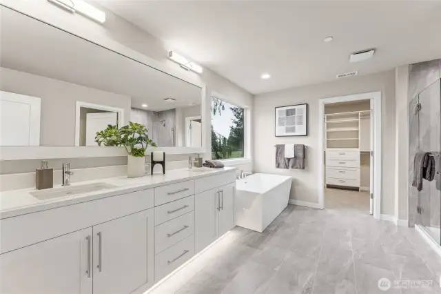 Primary Bathroom. Photos are for representational purposes only.  Colors and options may vary.