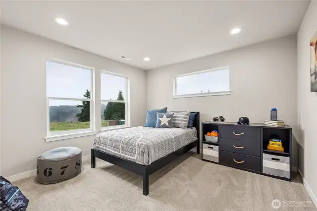 Upstairs Bedroom. Photos are for representational purposes only.  Colors and options may vary.