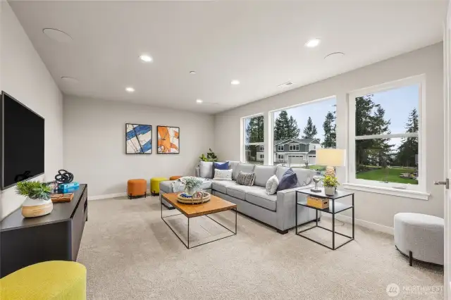 Bonus Room w/ built-in speakers. Photos are for representational purposes only.  Colors and options may vary.