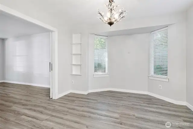 Dining area off of kitchen.