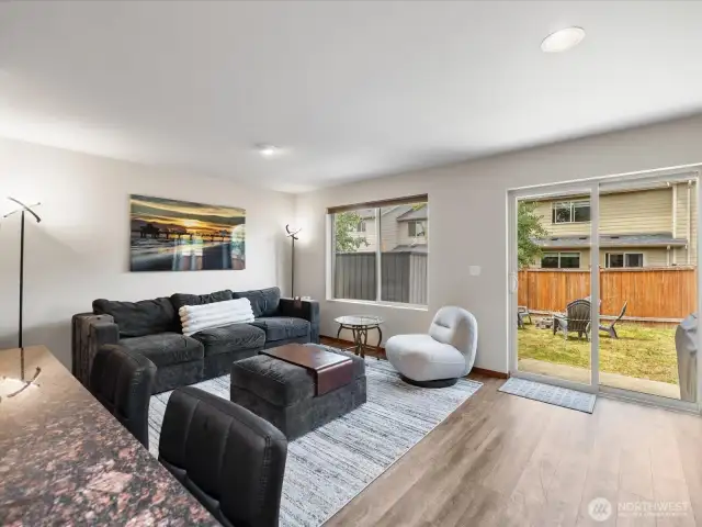 Great living space and move right into the back yard for outdoor entertainment.