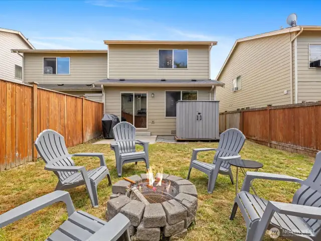 Outdoor entertainment space.