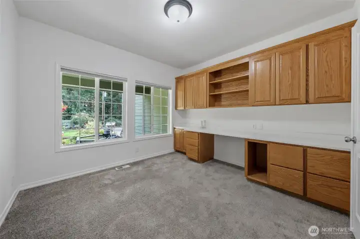 Office room off hallway