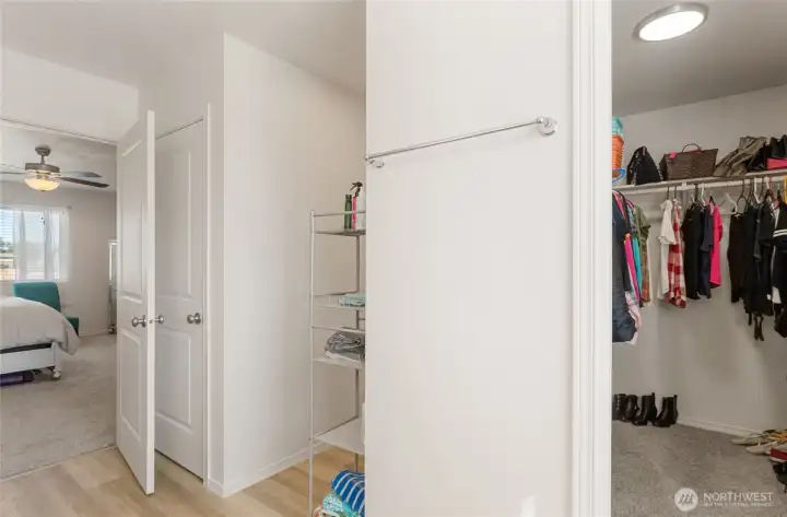 Primary walk-in closet