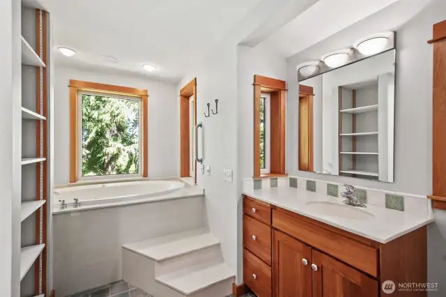 Upstairs 5-piece bathroom