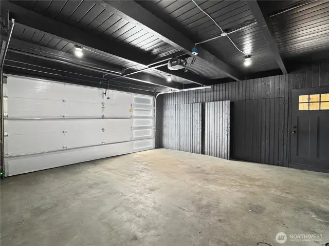 Even the two car garage is filled with natural light! Deep, built-in storage closets line the walls.