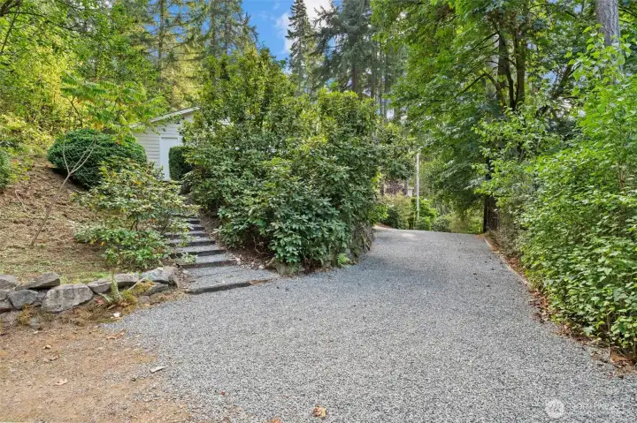 Oversized Driveway for parking or RV