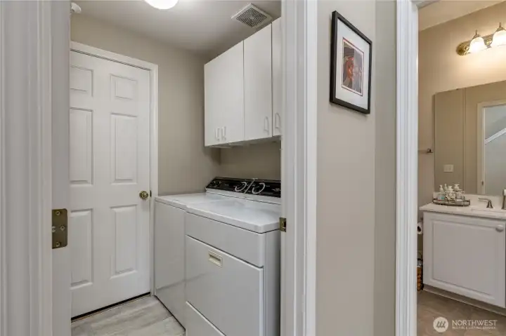 Utility room opens to the attached 2-car garage