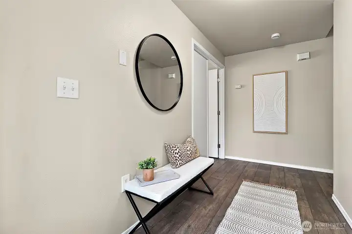 Walk right in with no stairs to navigate and be greeted by beautiful new LVP flooring in soft, warm tones that instantly make the home feel comfortable and inviting.