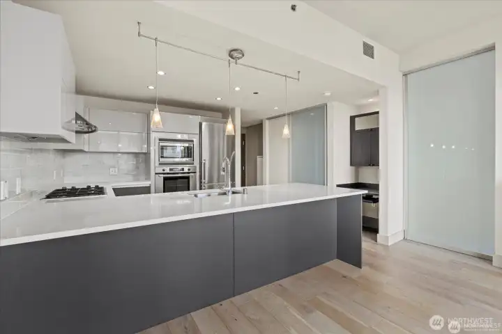 home office nook off kitchen