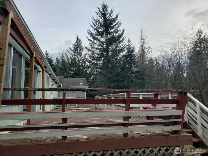 Another View of the Large Deck of the Home.