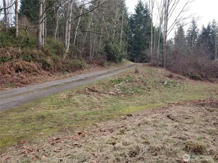 View of the Road coming down to the Home.