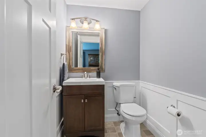 Main floor half bathroom