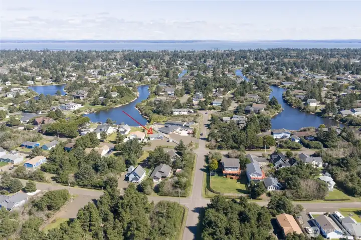 The Bell Canal extends westward from the Grand Canal.