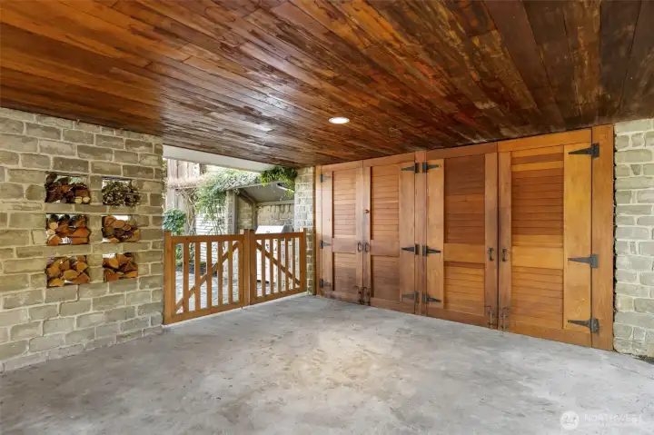 Carport with storage