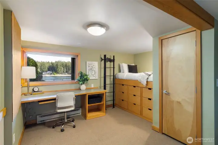 Downstairs bedroom with a view